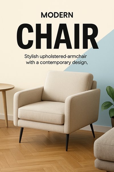 Chic Modern Living Room with Stylish Furniture and Design Elements