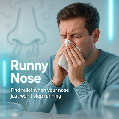 Promotional Health Image Featuring a Man with a Tissue