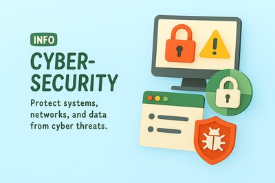 Cybersecurity Information Graphic with Modern Design