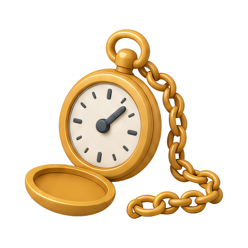 vintage pocket watch on chain
