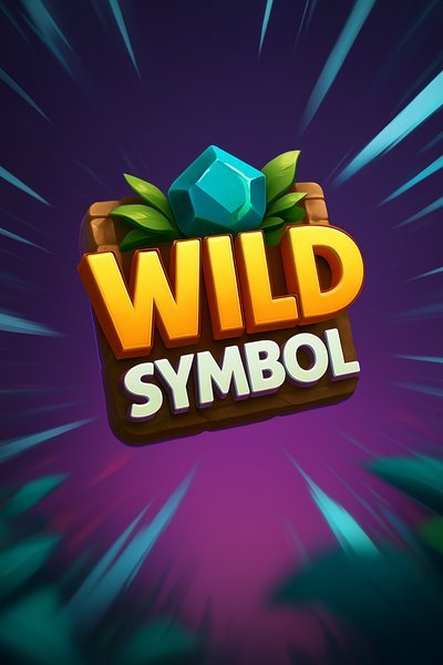 Dynamic Wild Symbol Illustration with Bold Colors