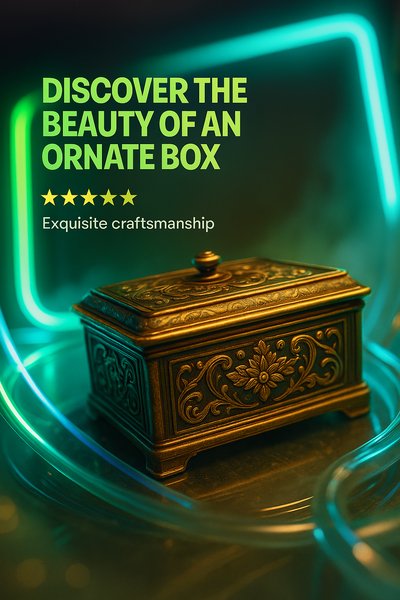 Stunning Ornate Box Carousel Design with Neon Accents