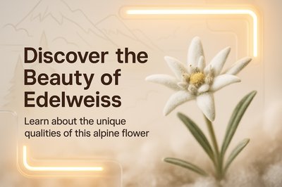 Informative Graphic on Edelweiss Flower Characteristics