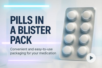 Blister Pack of Pills with Modern Design