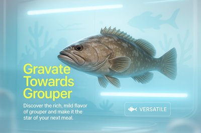 Promotional Graphic for Grouper Fish Dish