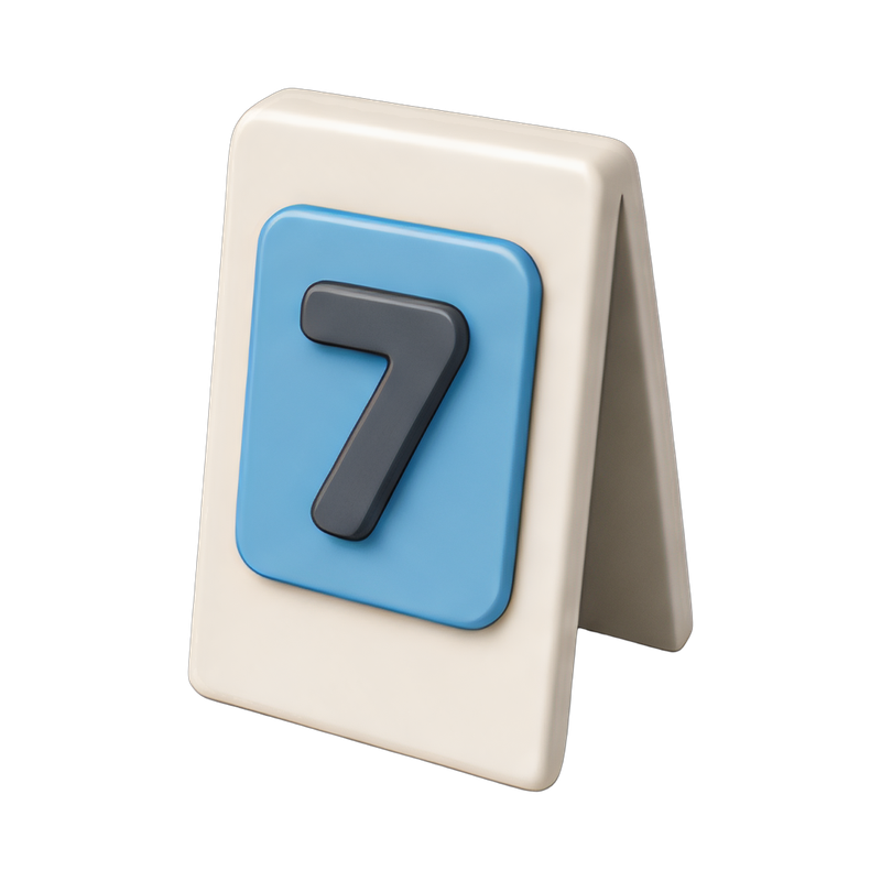 customizable order number stand