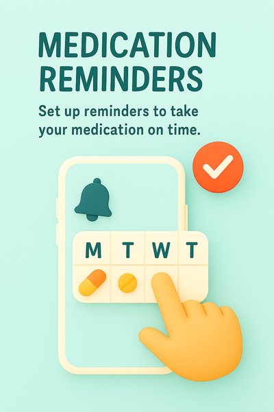 Illustrative Graphic for Medication Reminder App