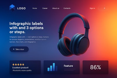 Dynamic Landing Page Design with Interactive Elements