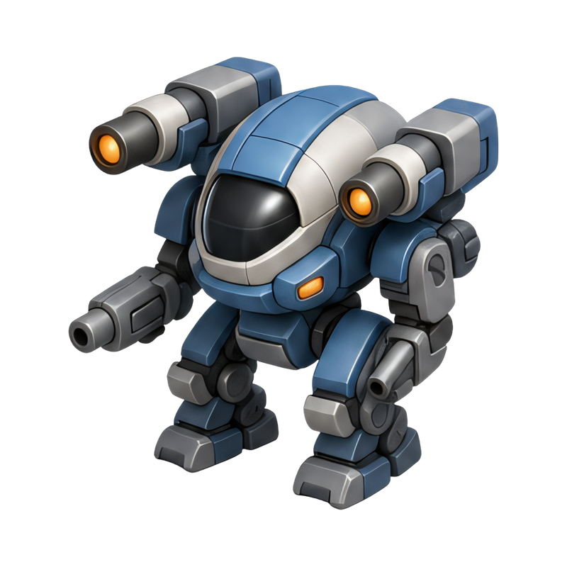 futuristic battle mech design