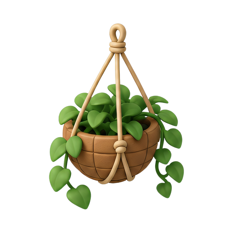 boho hanging plant basket
