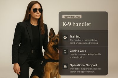 Stylish K-9 Handler with Responsibilities Overview