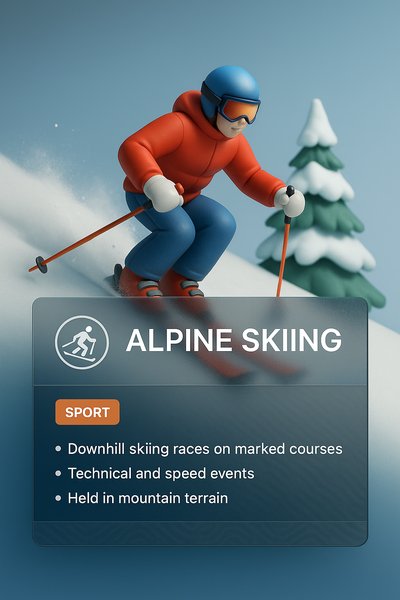 Alpine Skiing Design Inspiration for Web Layout