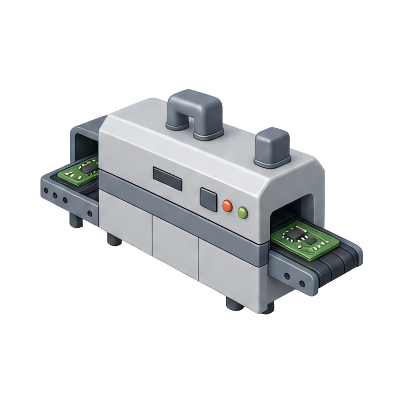 automated reflow soldering line