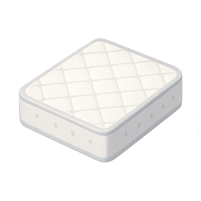 3D Illustration of a Mattress for Bedroom Decor
