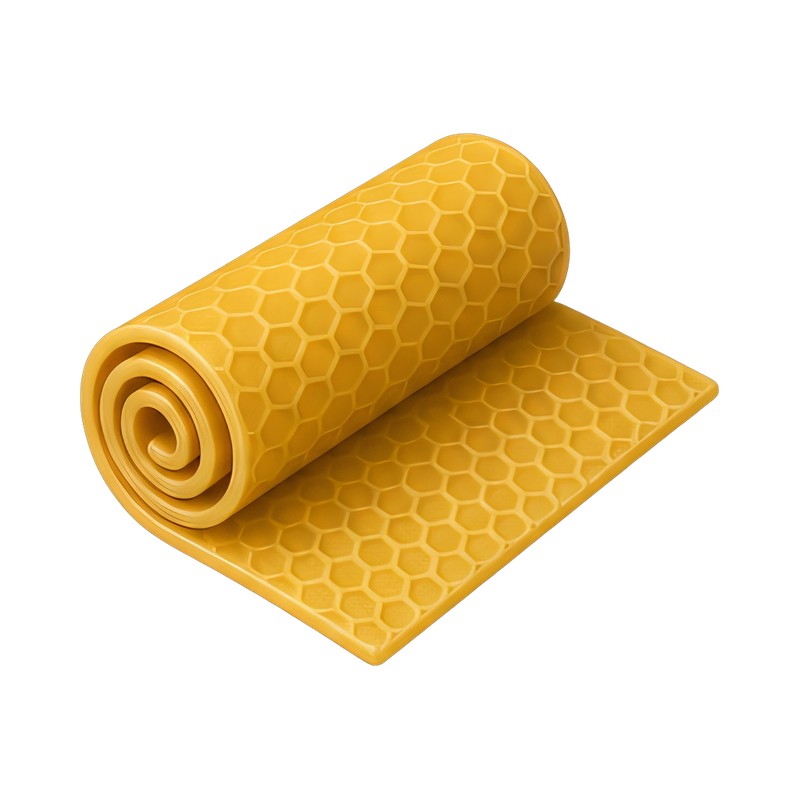 rolled beeswax sheets