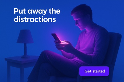 Neon Phone Aura: Embrace Distraction-Free Moments