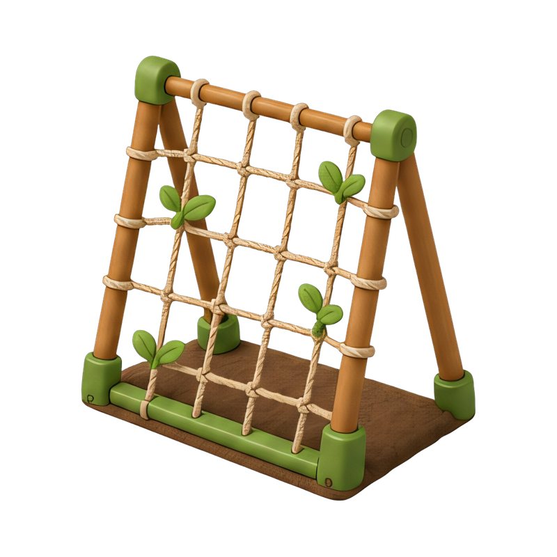 supportive pea trellis frame