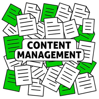 Illustrative Graphic on Content Management Concept