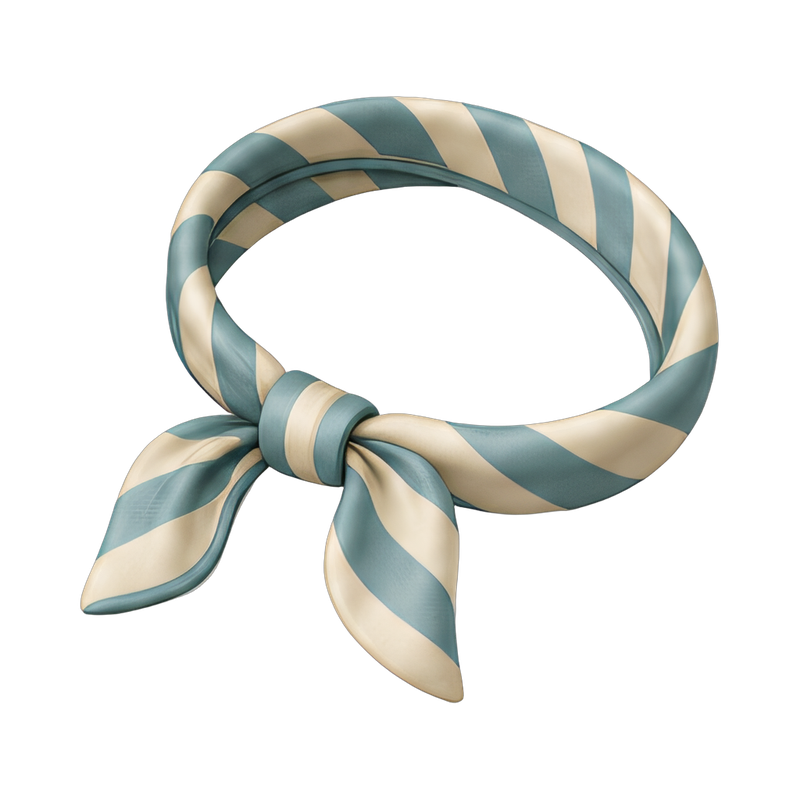 silk striped headband accessory
