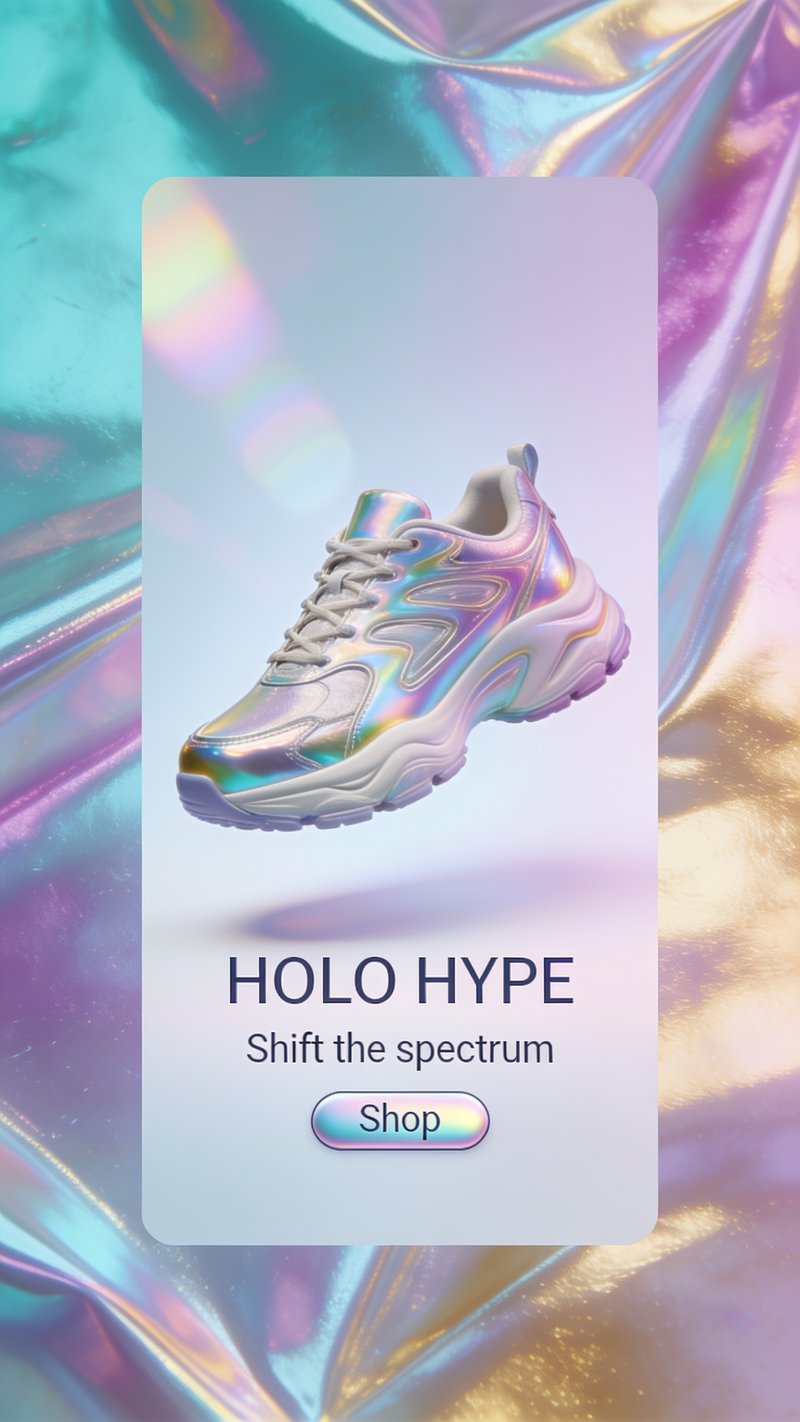 holographic sneaker design