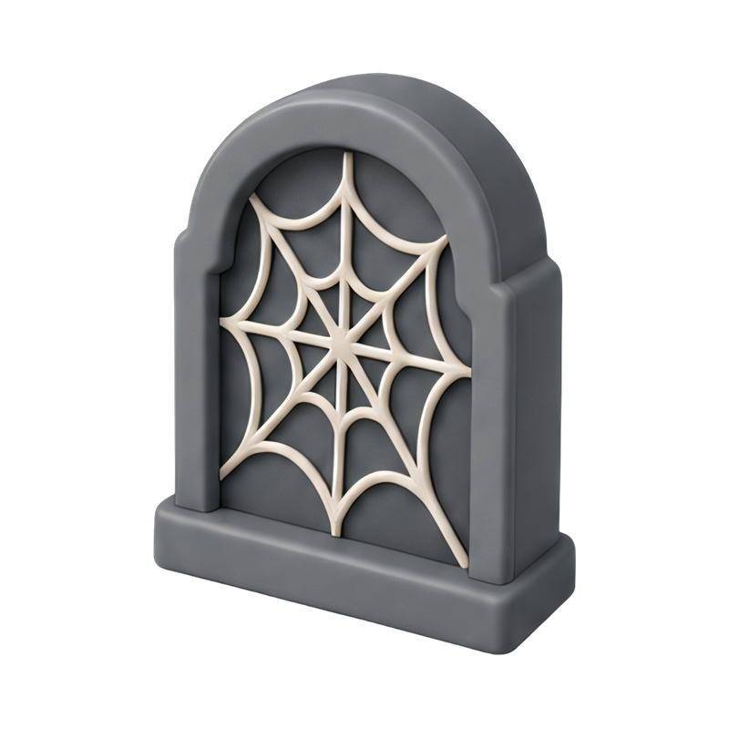 spooky spider web decor