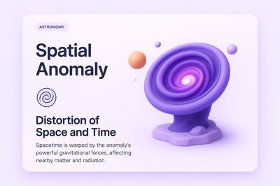 Visual Representation of a Spatial Anomaly in Astronomy
