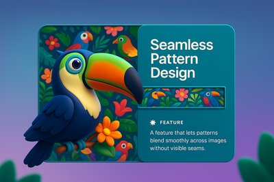 Vibrant Tropical Pattern with Colorful Birds and Flowers