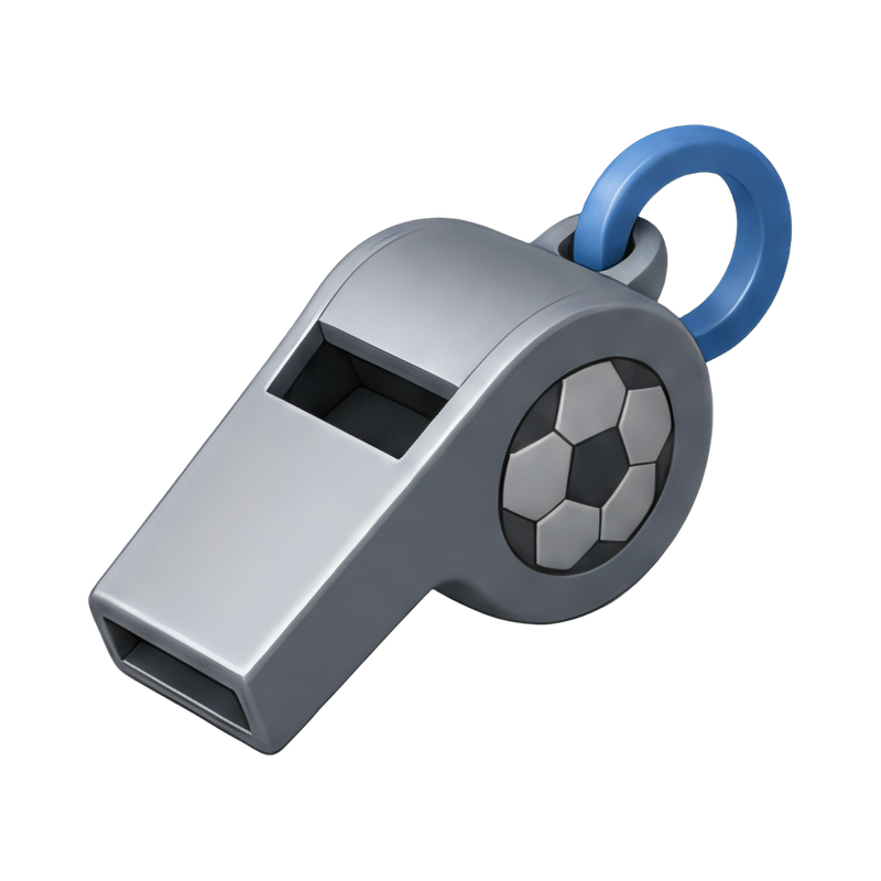 Referee whistle for soccer games