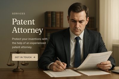 Professional Patent Attorney Services Web Page Design