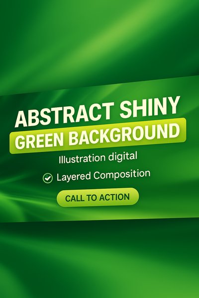 Vibrant Abstract Green Background with Call to Action