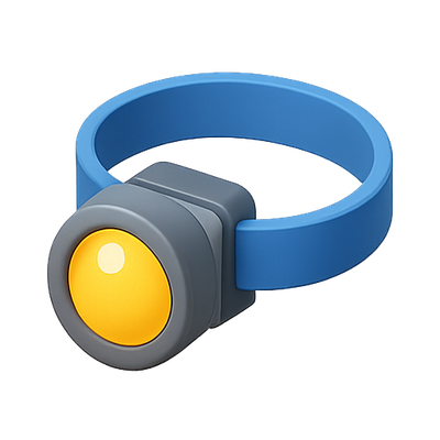 Stylized Ring with Bright Yellow Gemstone