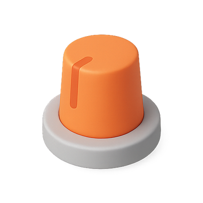 Stylish Orange and Gray Container Lid Design