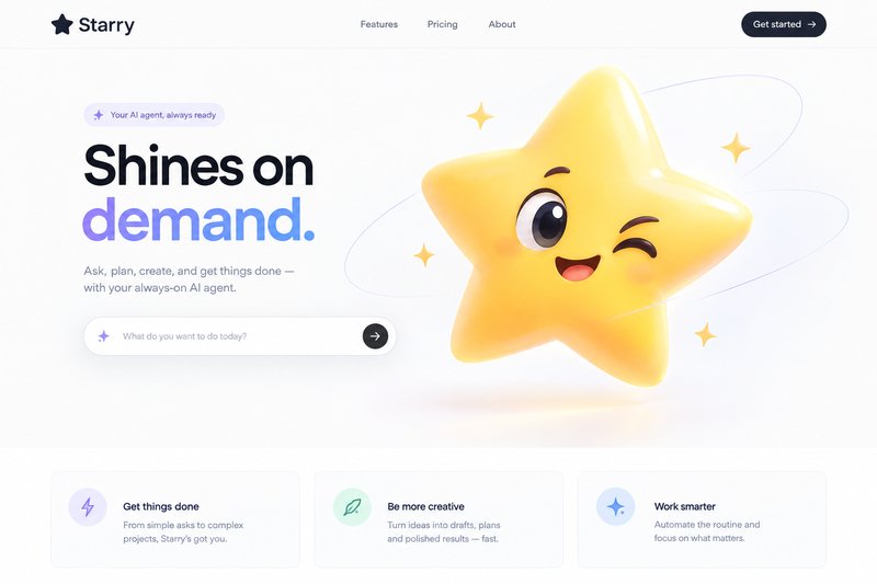 Universal AI Agent Landing Page