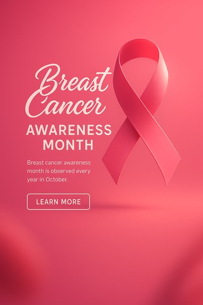 Breast Cancer Awareness Month Campaign Graphic