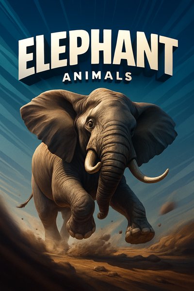 Dynamic Elephant in Motion Captured with Energy