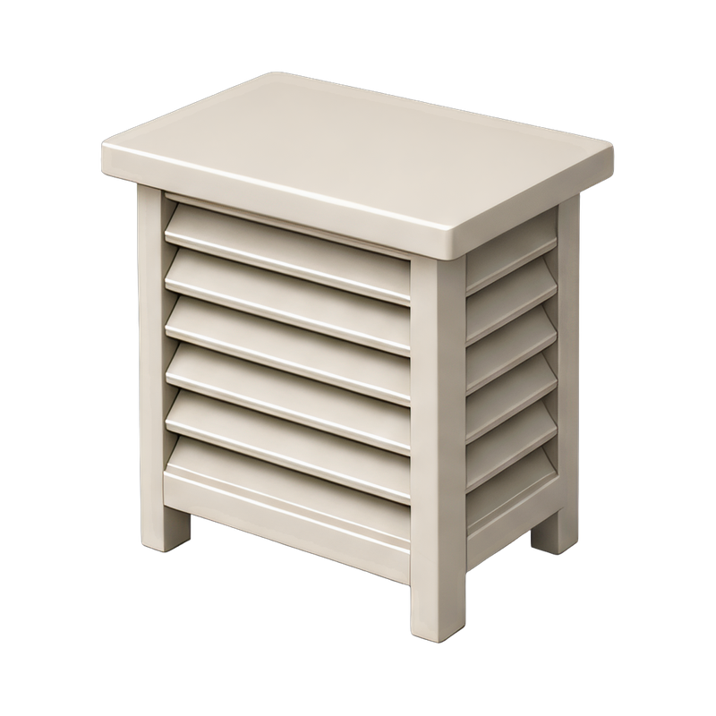 Louvered box design for ventilation