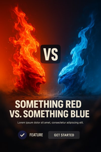 Dynamic Visual Comparison of Red vs. Blue Concepts