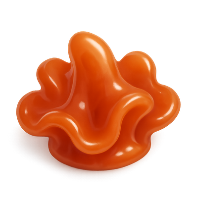 3D Jelly Fungus Icon with Volumetric Details