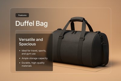 Stylish and Versatile Duffel Bag for Travel and Sports