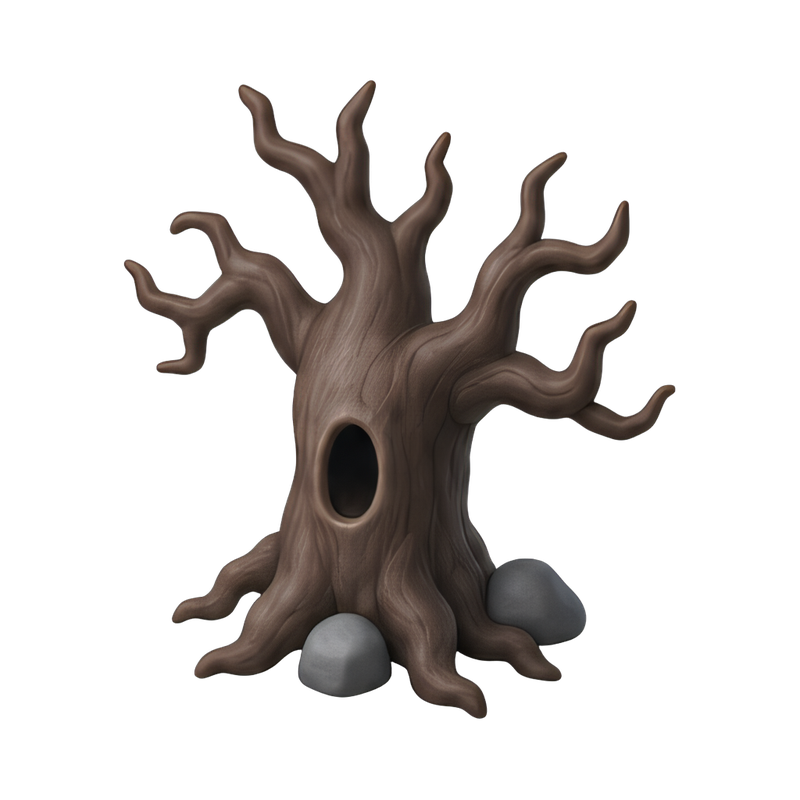 haunting silhouette of a dead tree