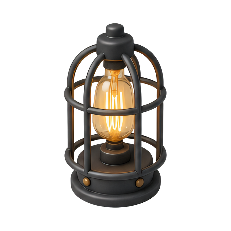 vintage cage lamp design