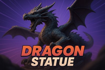 Dynamic Dragon Statue with Bold Design Elements