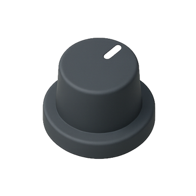 Minimalistic Gray Container Cap or Lid Design