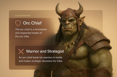 Orc Chief: Leadership and Strategy in Tribal Culture