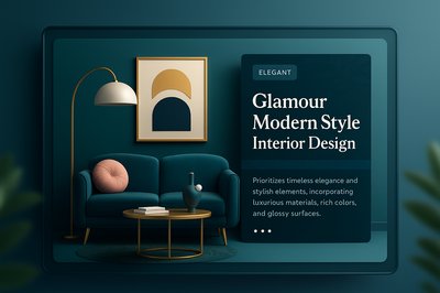 Glamorous Modern Interior Design with Elegant Features
