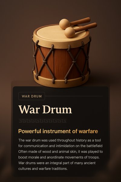 War Drum: A Symbol of Warfare and Design