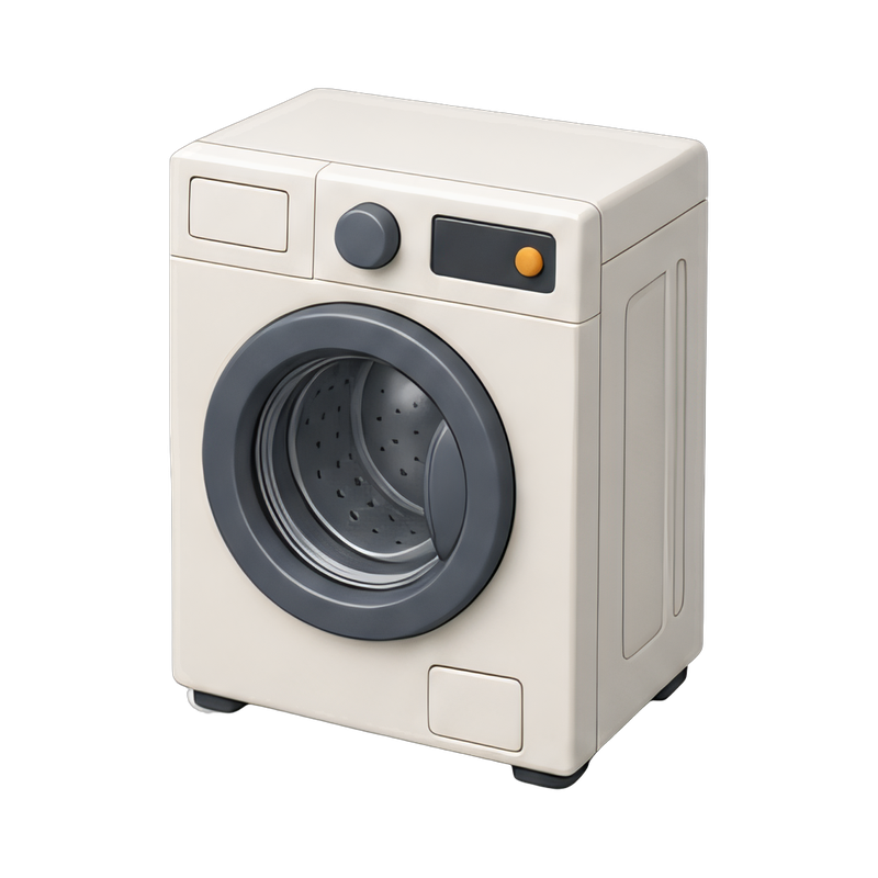modern front load washing machine