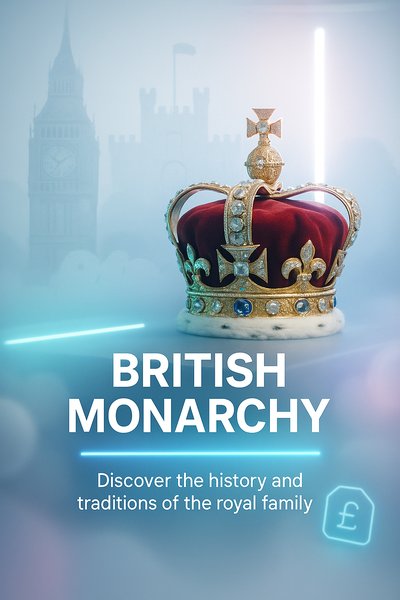 Promotional Graphic for British Monarchy Information