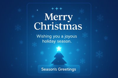 Festive Christmas Greeting Card Design