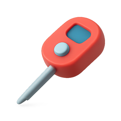 Stylized Illustration of a Digital Device with Button